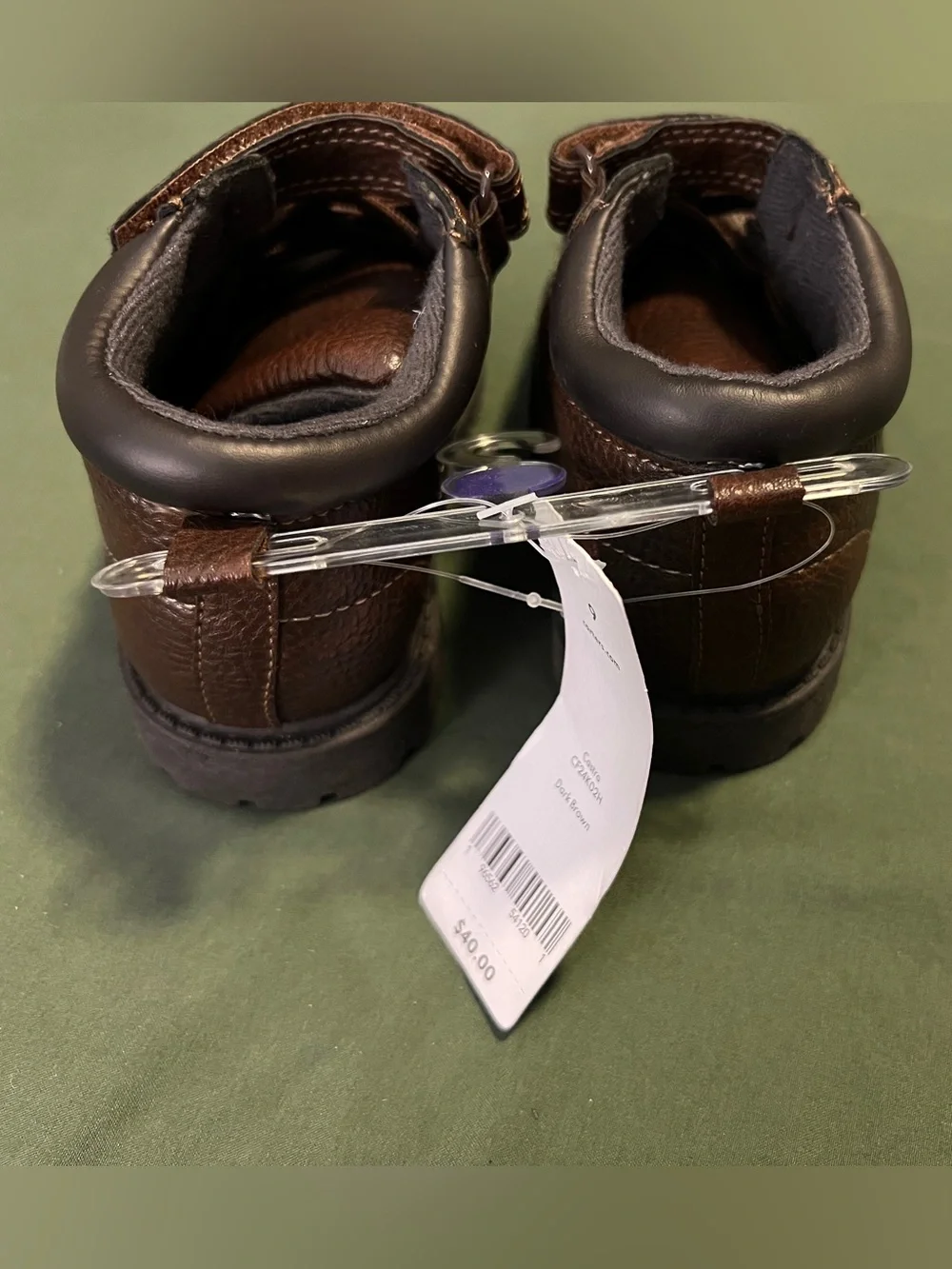Carter’s Brown Faux-Leather Kids Ankle Boots Size 9